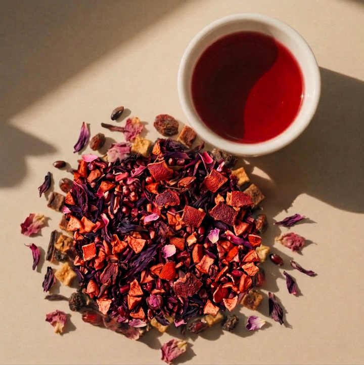 ⴰⵙⵉⴼ ASSIF - Infusion à l'hibiscus, grenade, pomme, rose de damas et pétales de coquelicot