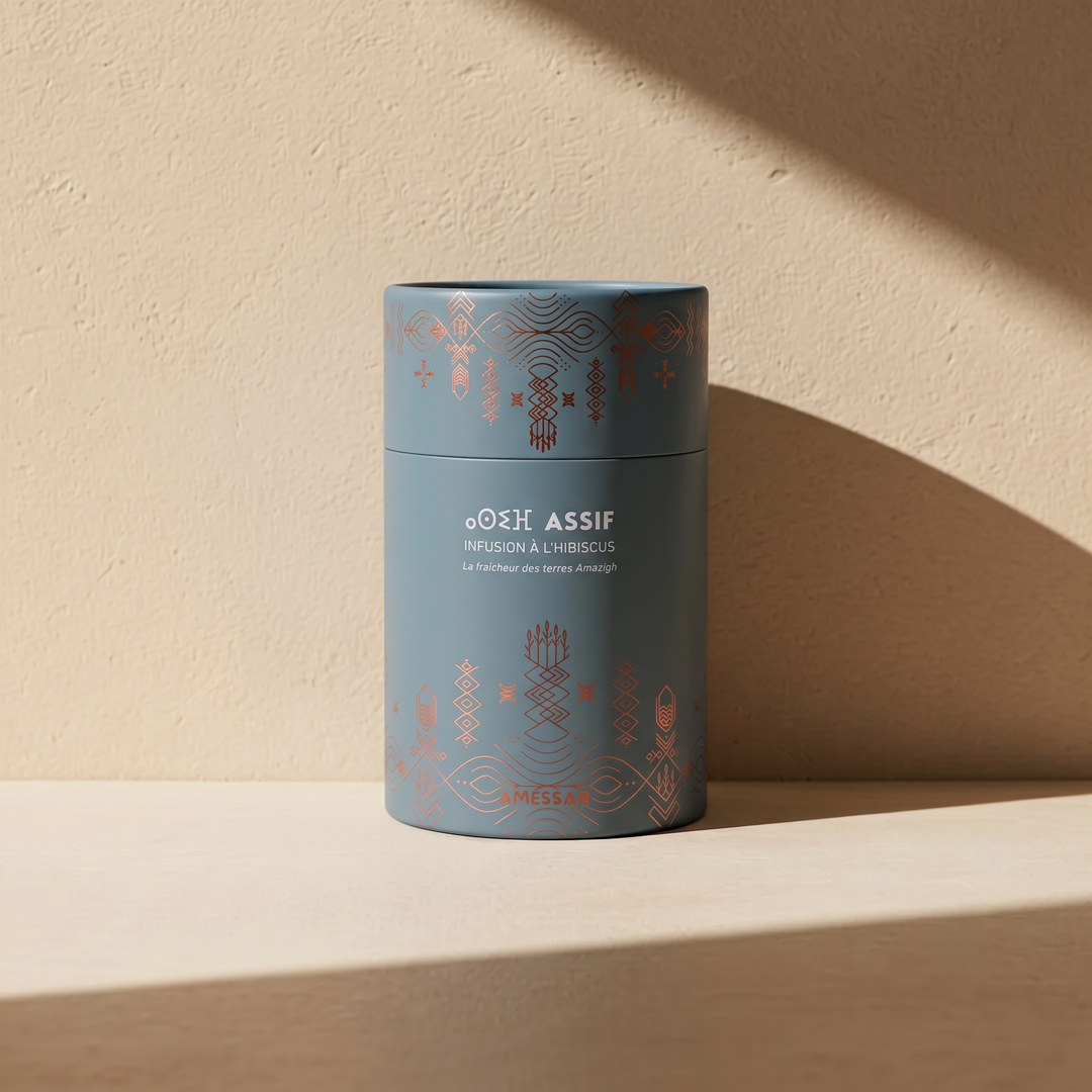 ⴰⵙⵉⴼ ASSIF - Infusion à l'hibiscus, grenade, pomme, rose de damas et pétales de coquelicot